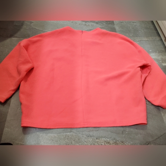 Maison Kitsuné Paris Coral Polyester Sweatshirt. Neon Pink. Embroidered. M. - Picture 2 of 11